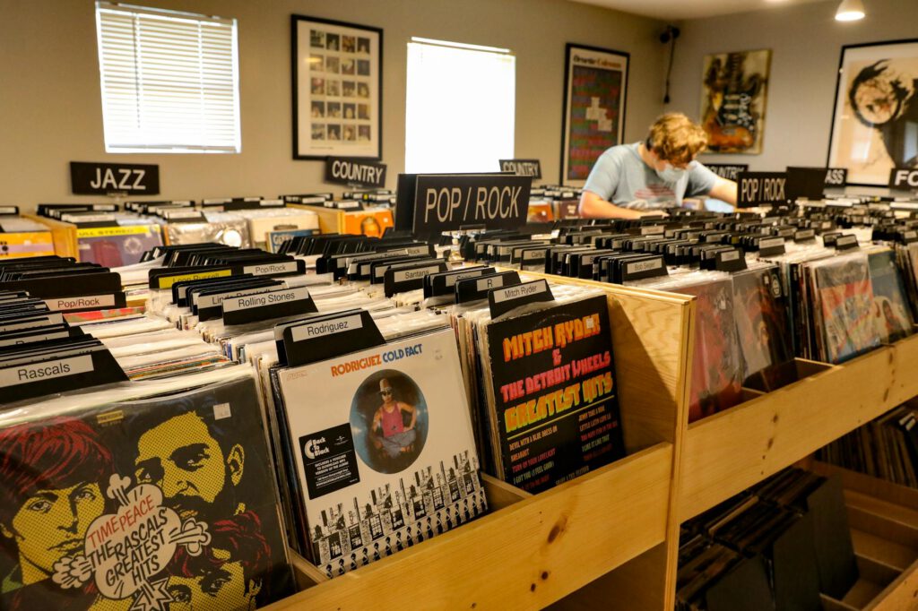 vinyl records store